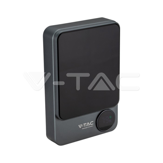 Batería externa magnética inalámbrica de 10000 mAh y 9 mm gris Batería externa magnética inalámbrica de 10000 mAh y 9 mm gris