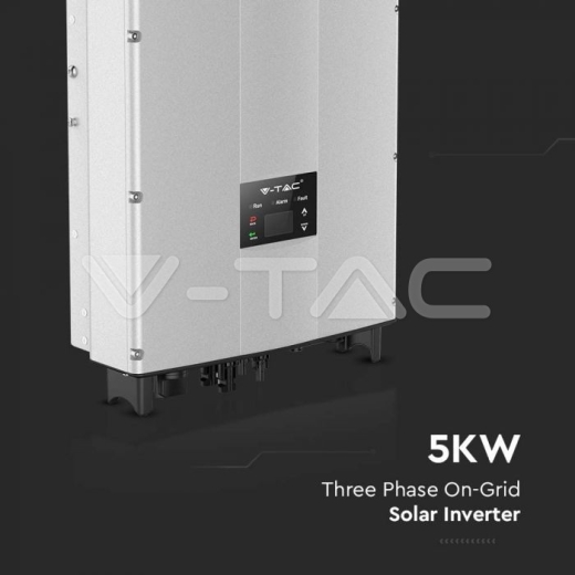 Inversor Solar De Red Trifásico 5kW Pantalla LCD, Interruptor de CC, IP65 - 5