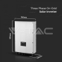 Inversor Solar De Red Trifásico 5kW Pantalla LCD, Interruptor de CC, IP65 - 8